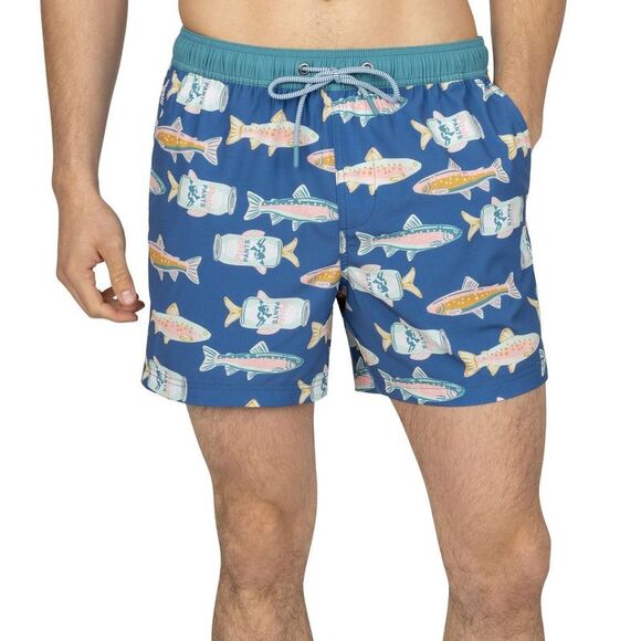 Party Pants Other - Party Pants Men's Buzz Worthy Swim Shorts - Blue Fish S